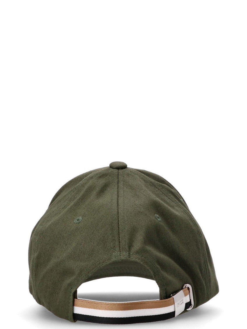 Beige Logo Textured Baseball Cap 4