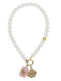 White Icon Pearl Necklace 1
