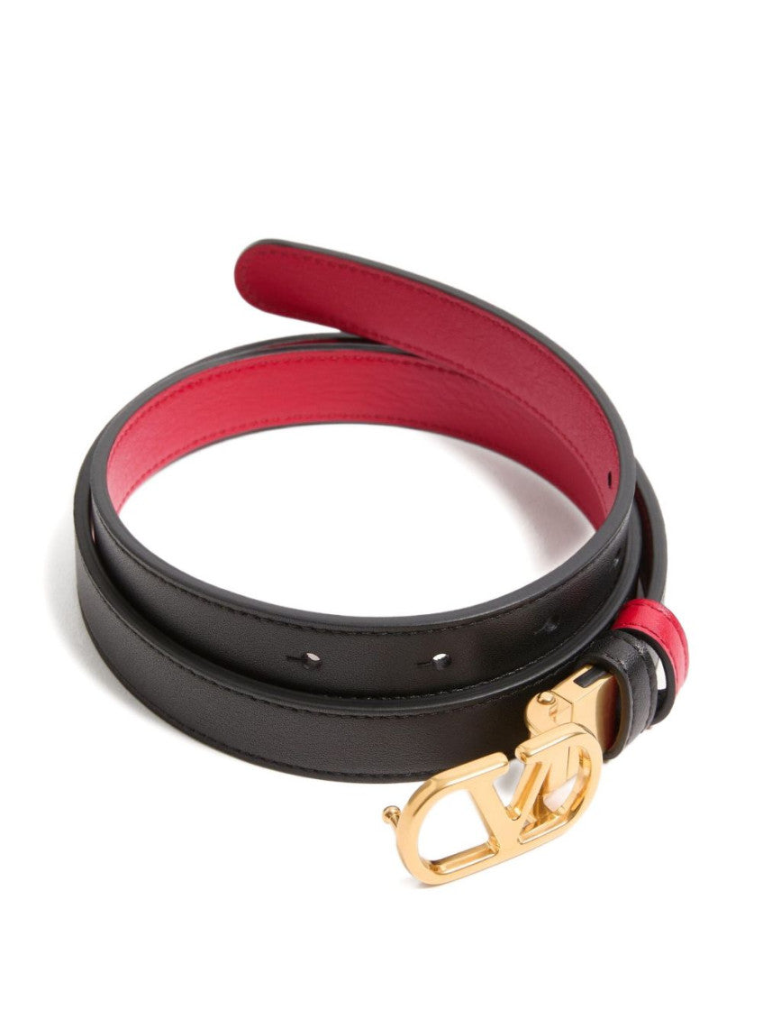 Black VLogo Reversible Belt 2