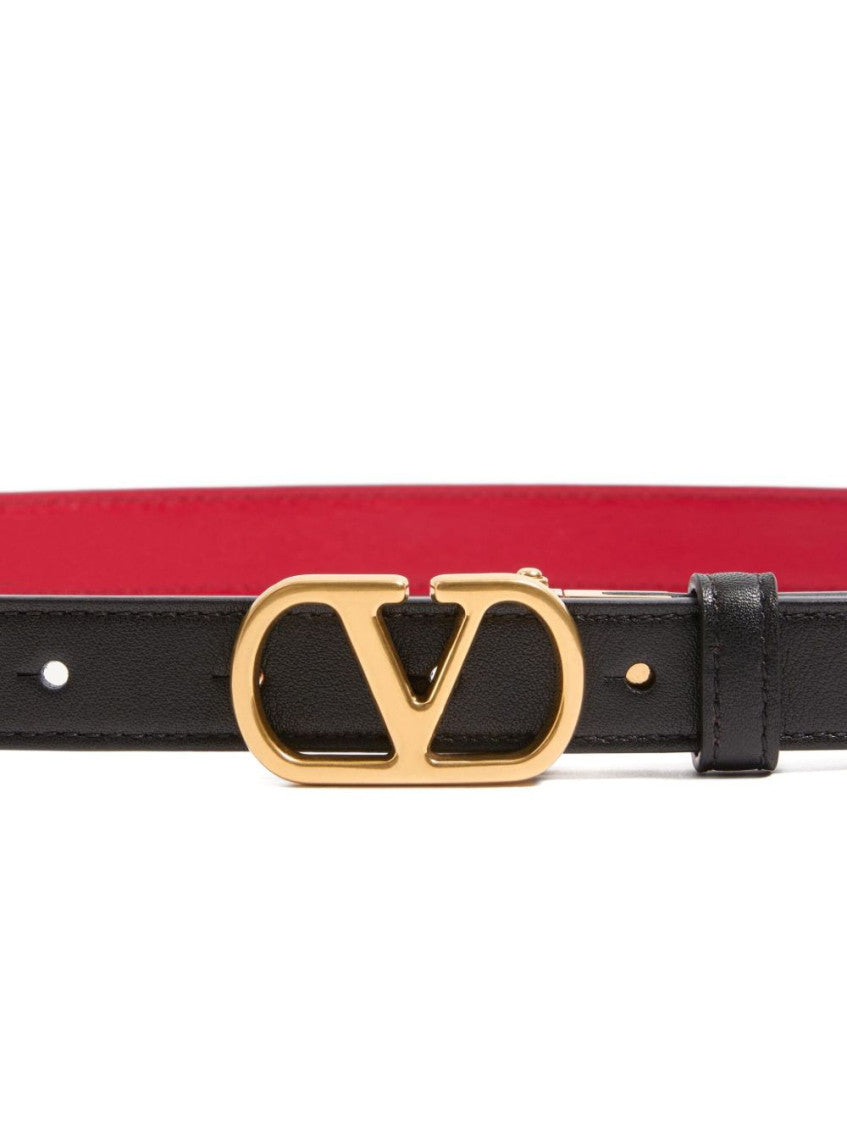 Black VLogo Reversible Belt 3