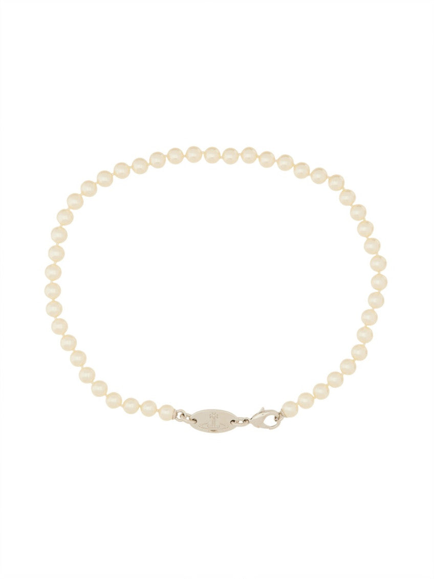 Silver White Pearl Necklace 1