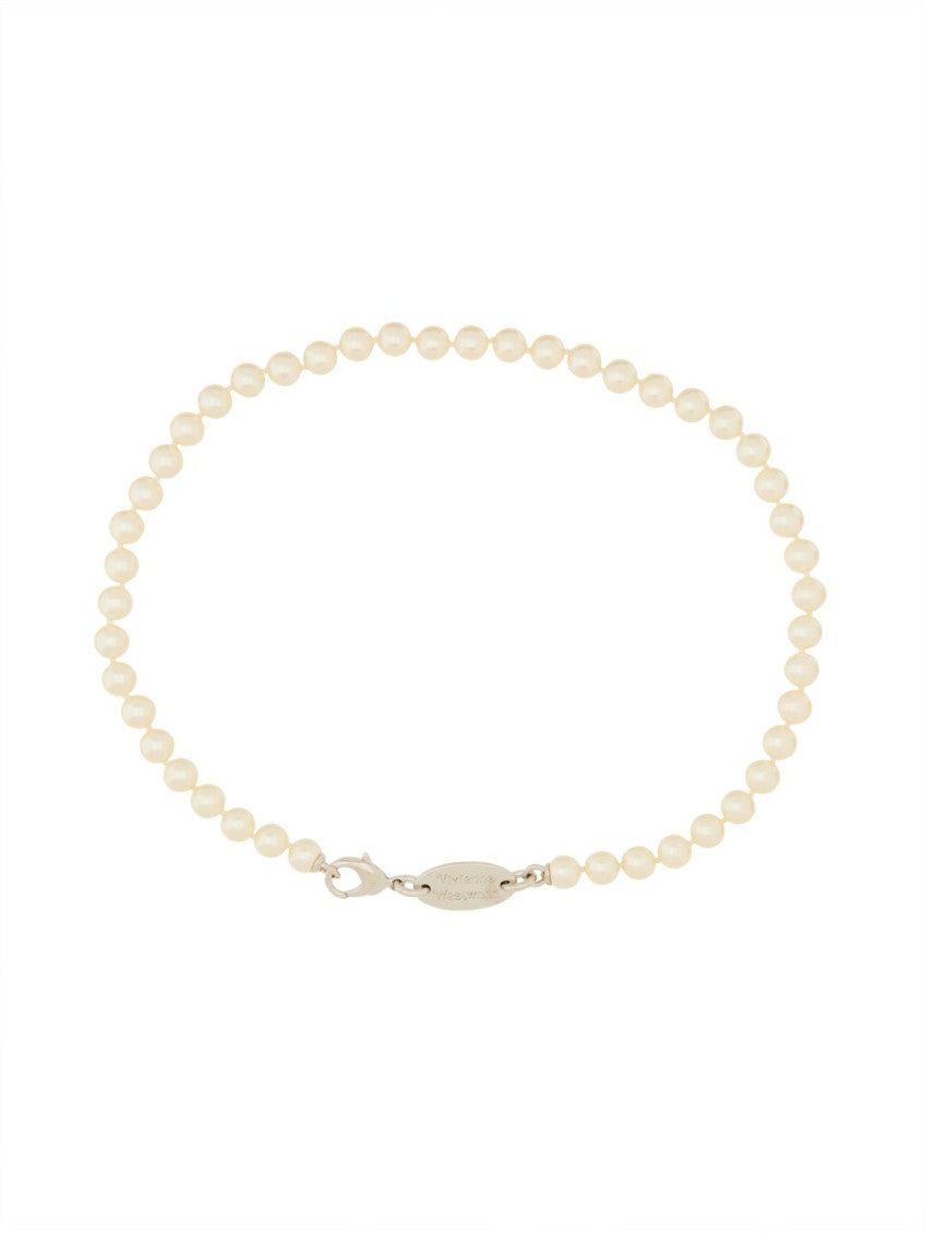 Silver White Pearl Necklace 2