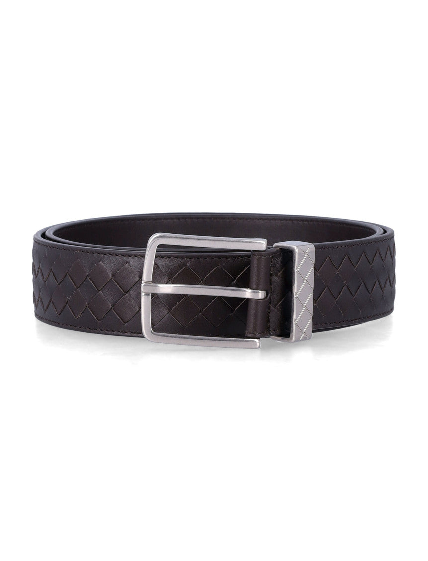 Brown Woven Buckle Belt 2