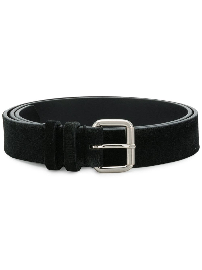 Black Textured Buckle Belt 1