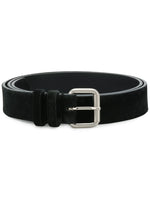 Black Textured Buckle Belt 1