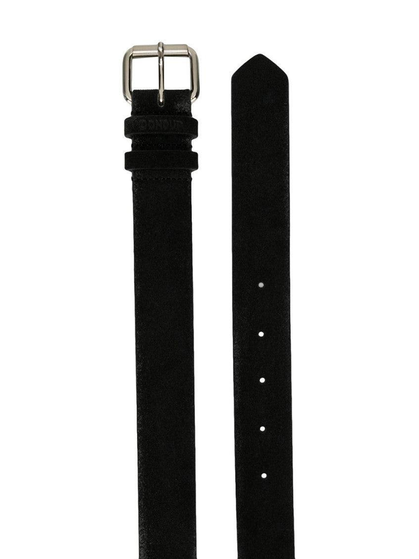 Black Textured Buckle Belt 2