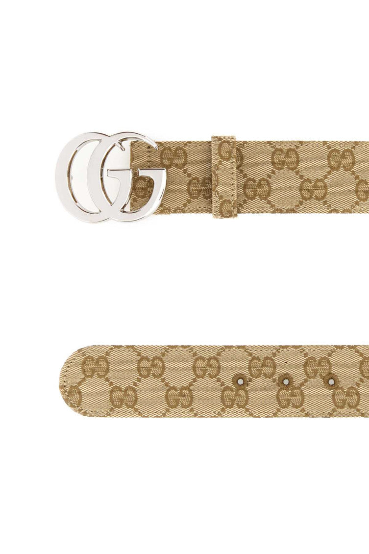 Beige Logo Buckle Belt 2