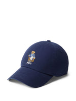 Navy Bear Embroidered Baseball Hat 1