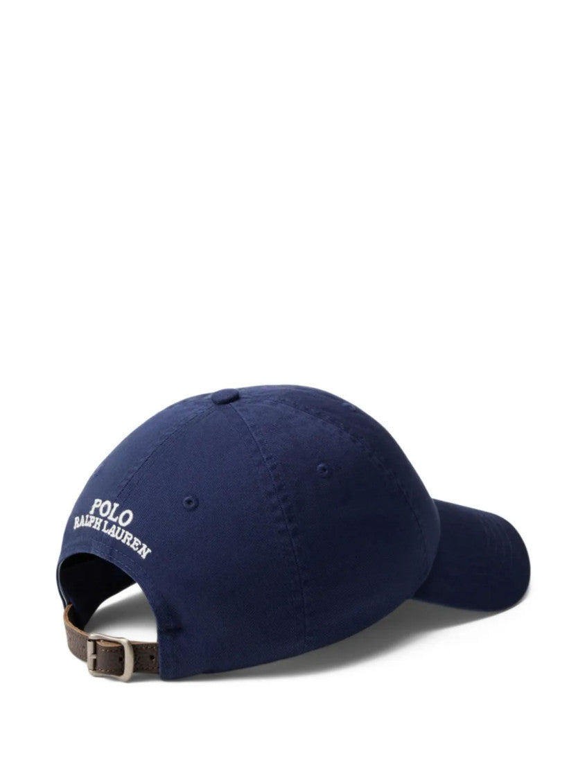 Navy Bear Embroidered Baseball Hat 2