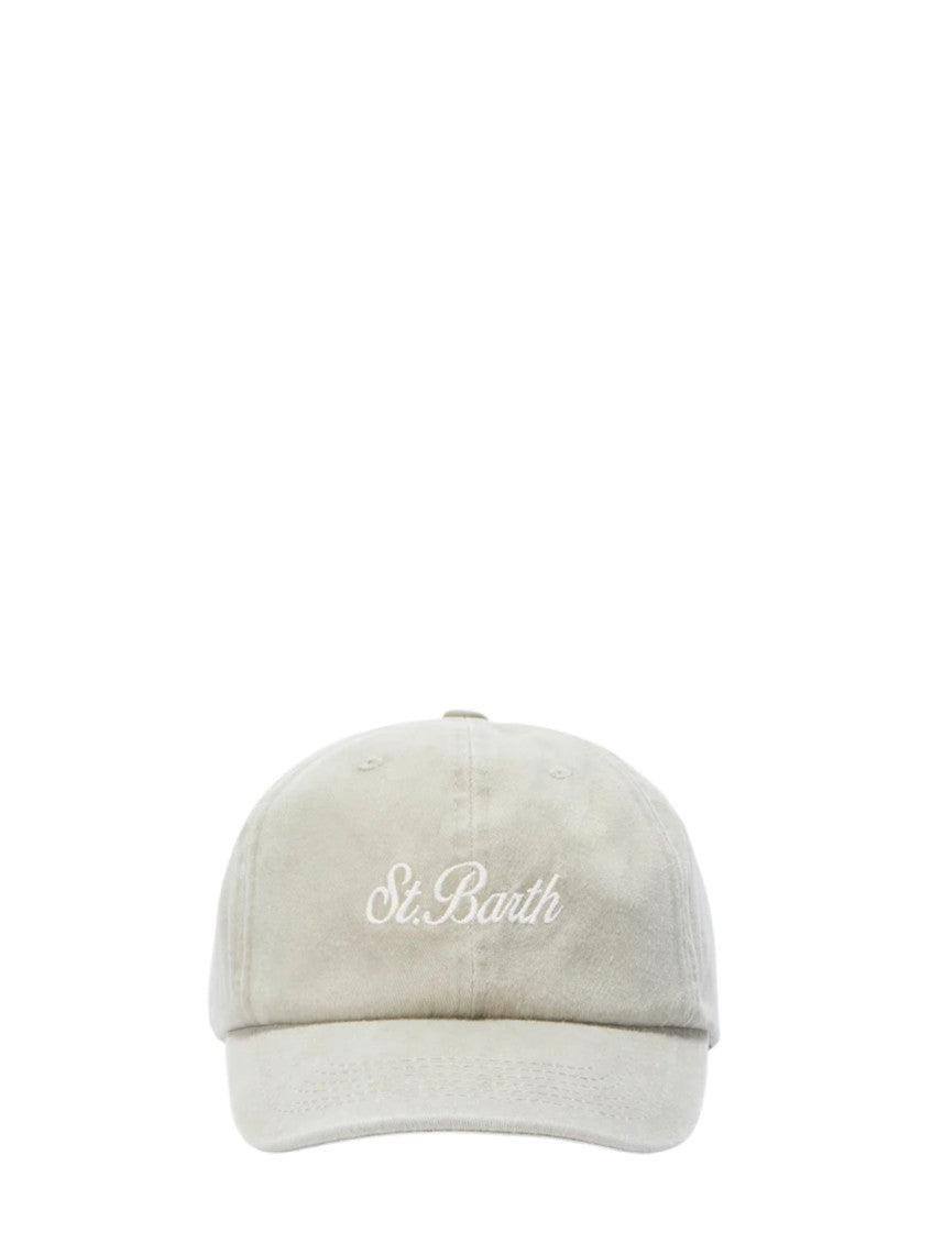 Beige Davis Logo Textured Baseball Hat 1