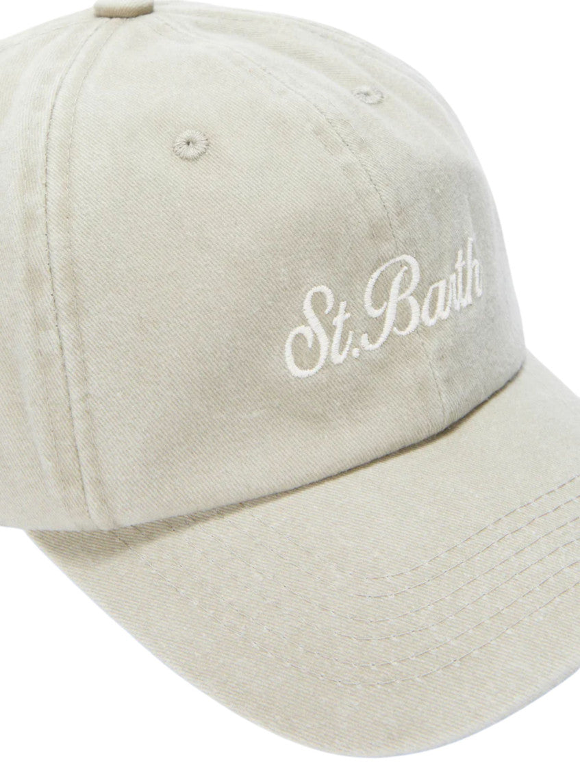 Beige Davis Logo Textured Baseball Hat 2