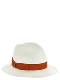 White Solid fedora Hat 1