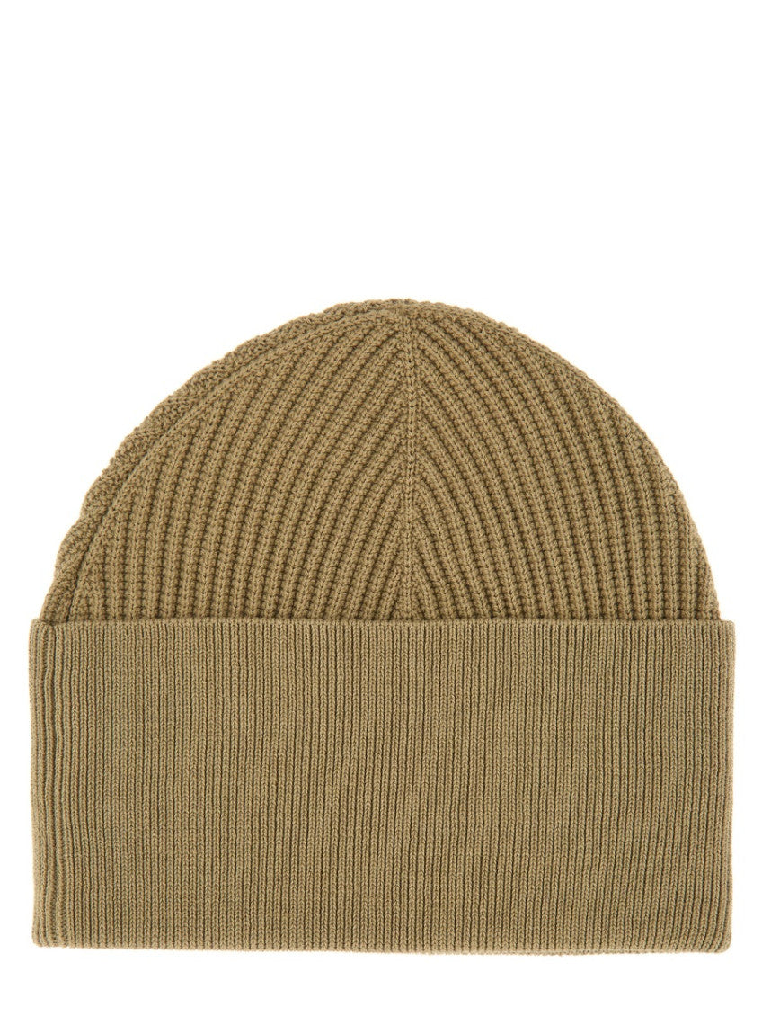 Green Textured Beanie Hat 2