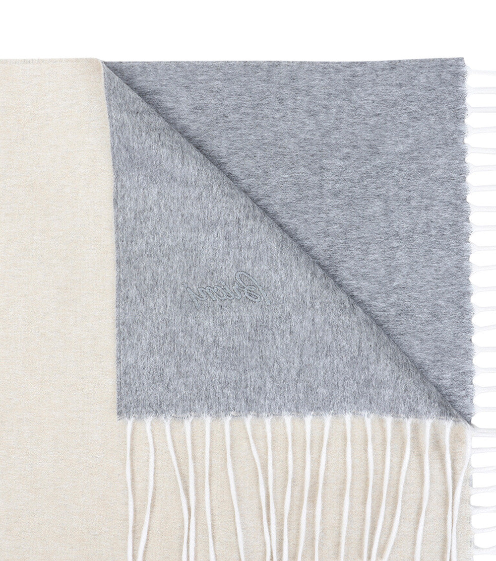Beige Reversible Solid Scarves 3