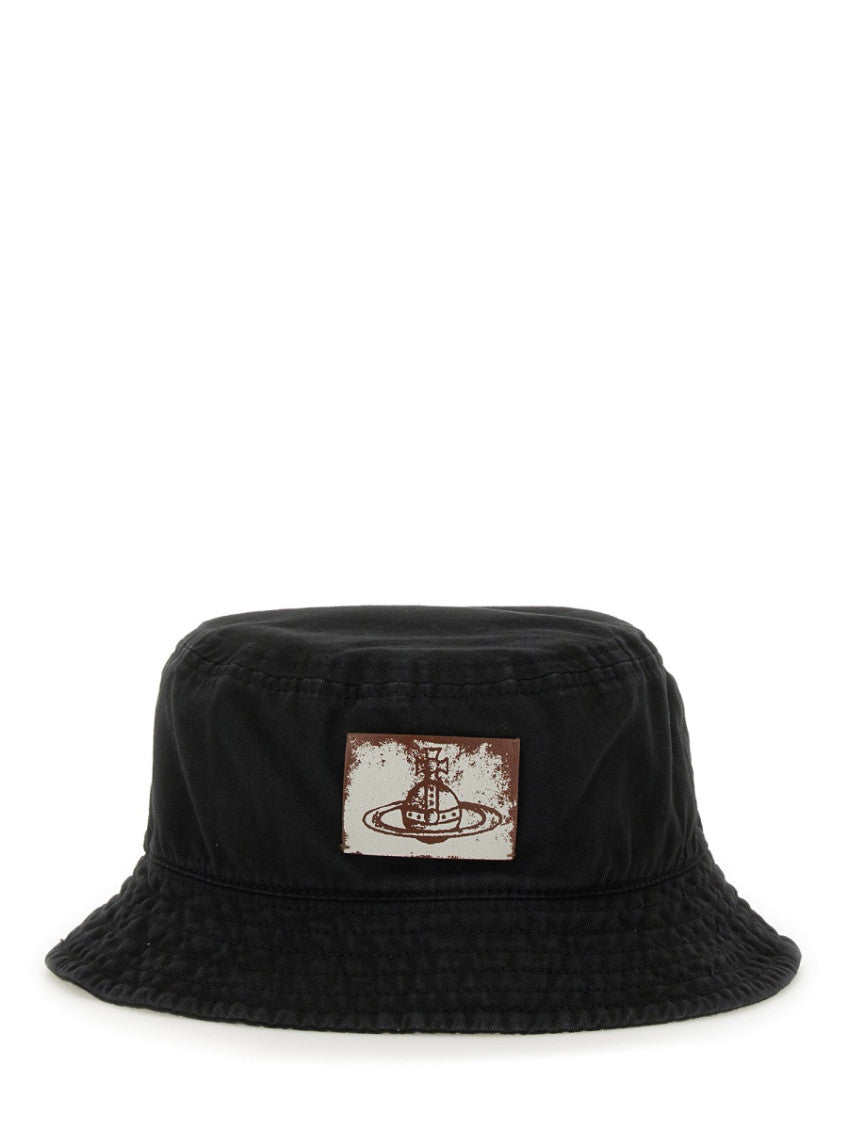Black Logo Bucket Hat 1