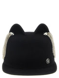 Black 'Jamie' hat with crystals 1