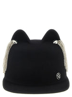 Black 'Jamie' hat with crystals 1