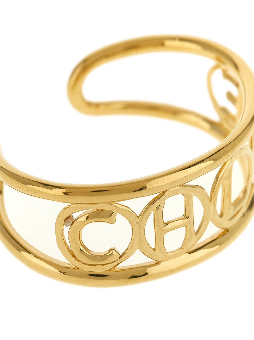 Golden Script Cuff Bracelet 3