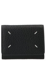 Black Four-stitch Trifold Wallet 1