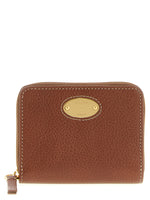 Brown Zip Around Textured Wallet 1