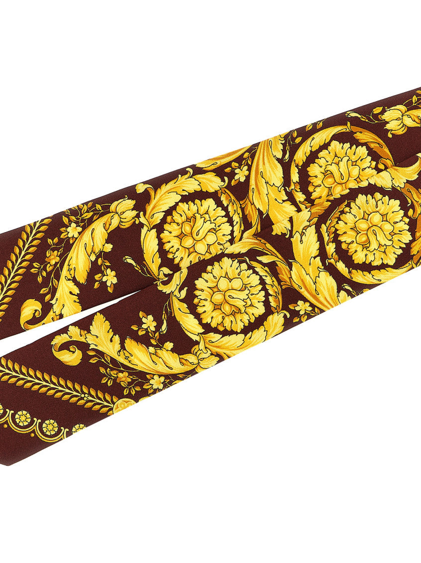 Bordeaux Barocco Print Bandana Scarf 3
