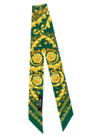 Green Barocco Print Bandana Scarf 1