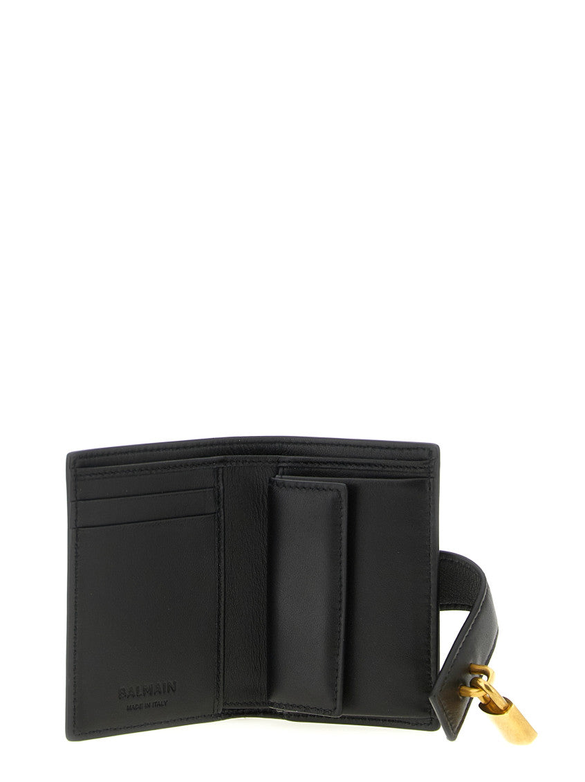 Black Padlock Solid Wallet 3