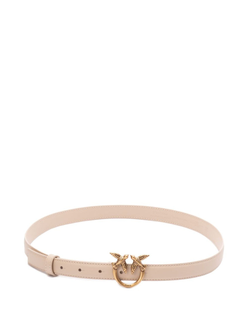 Beige Love Birds Buckle Belt 1