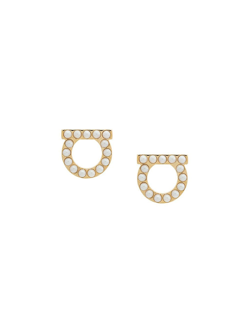 Golden Gancini Pearl Earrings 1