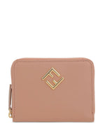 Pink Zip Around Logo Wallet 1