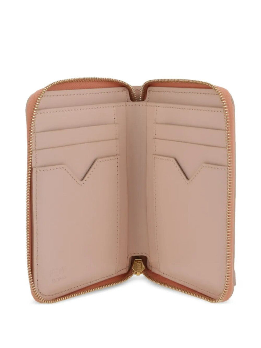 Pink Zip Around Logo Wallet 2