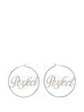 Silver Crystal Hoop Earings 1