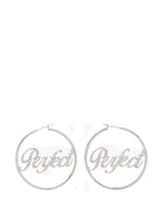 Silver Crystal Hoop Earings 1