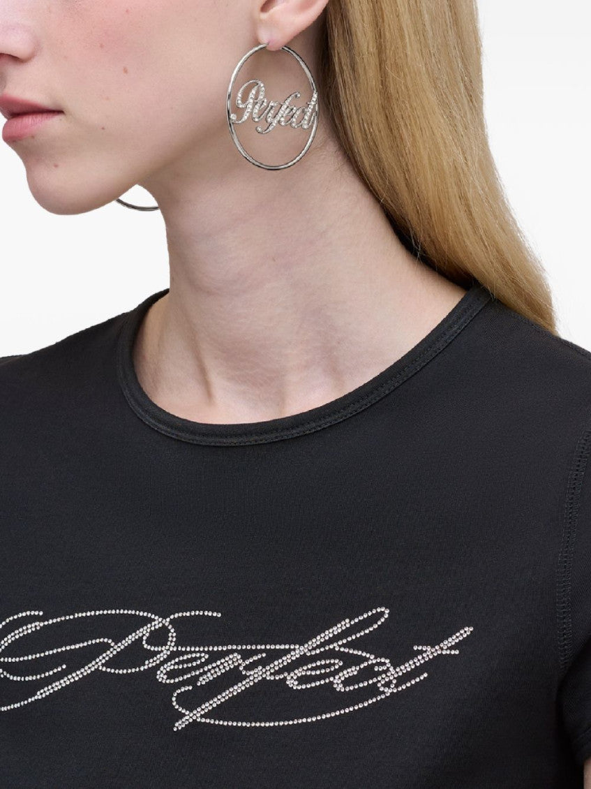 Silver Crystal Hoop Earings 2