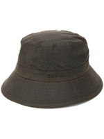 Green Waxed cotton sports hat 1