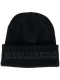 Black Logo Beanie Hat 1
