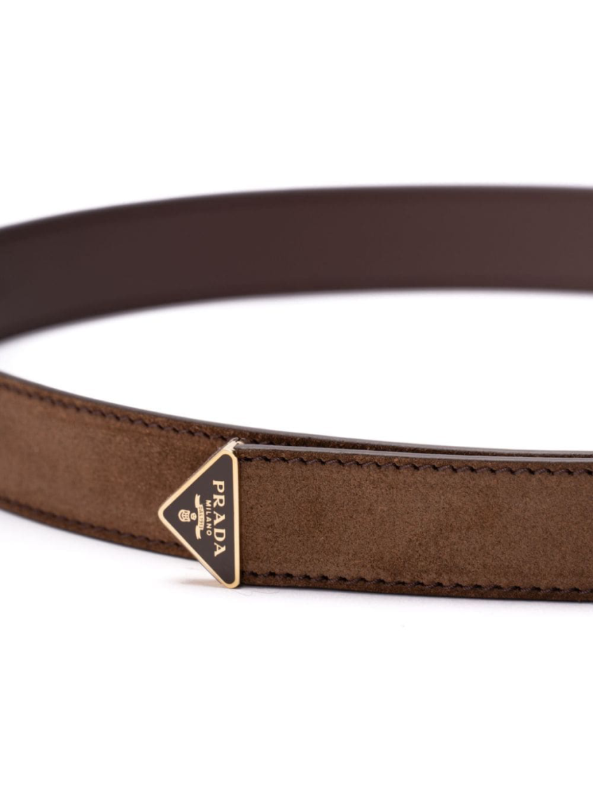 Brown Logo Tip Belt 2