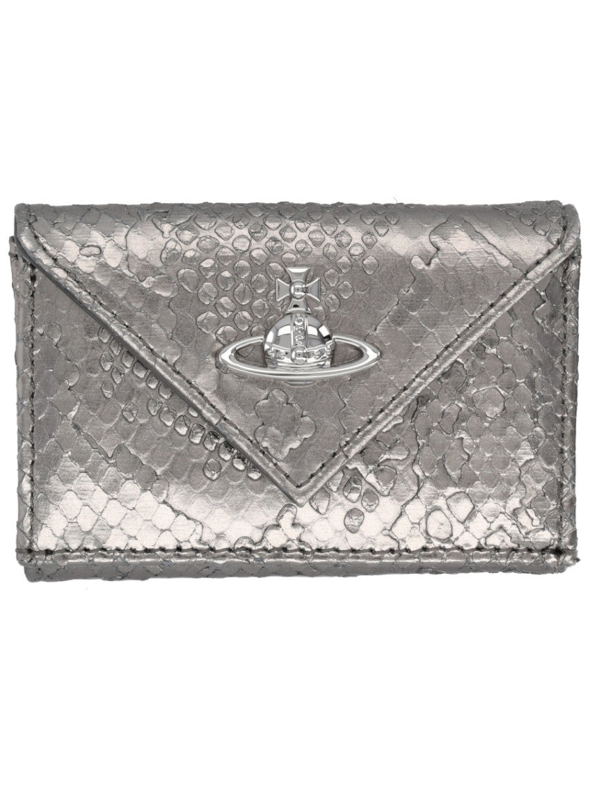 Grey Envelope Textured Wallet 1