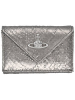 Grey Envelope Textured Wallet 1