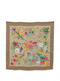 Beige Flora Printed Scarf 1