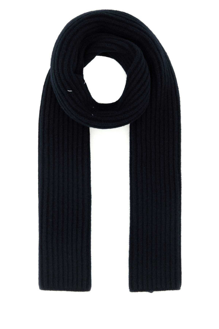 Navy Blue Striped Scarf 1