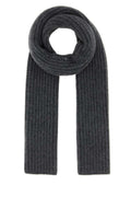 Dark Grey Striped Scarf 1