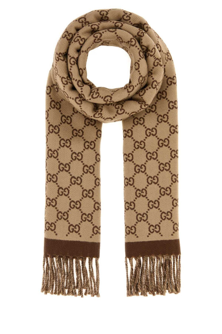 Beige Logo Scarf 1