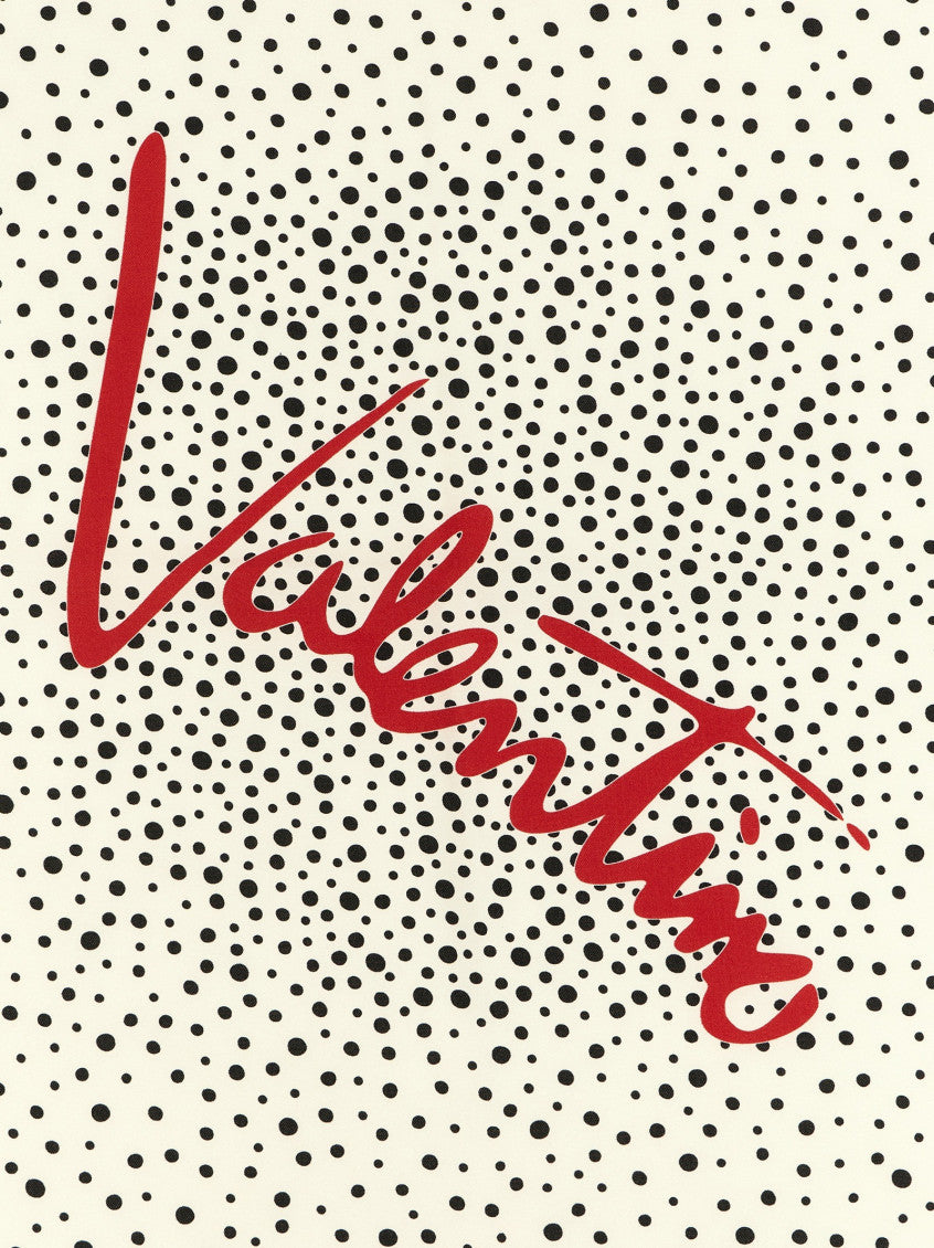 Off White Polka Dot Scarf 2