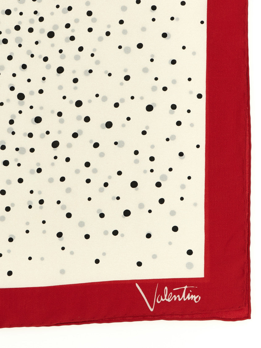 Off White Polka Dot Scarf 3