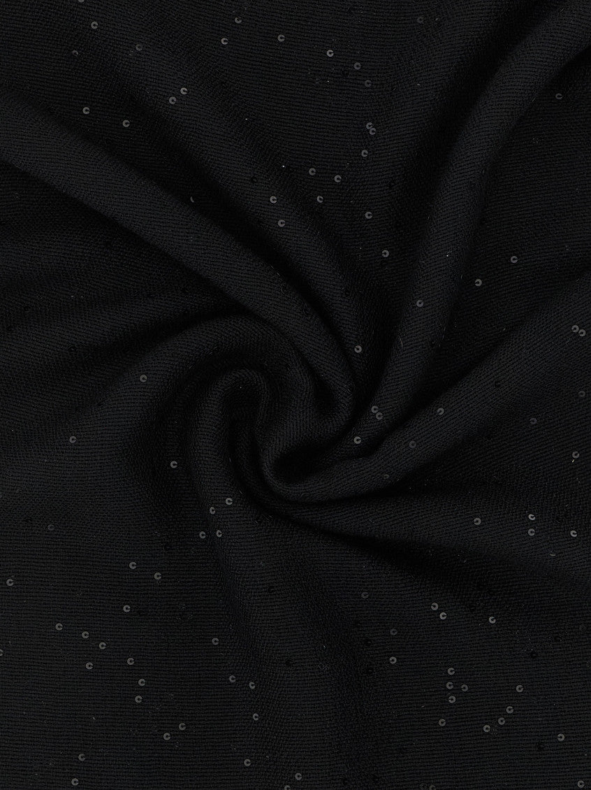 Black Diamante Embellished Scarf 2