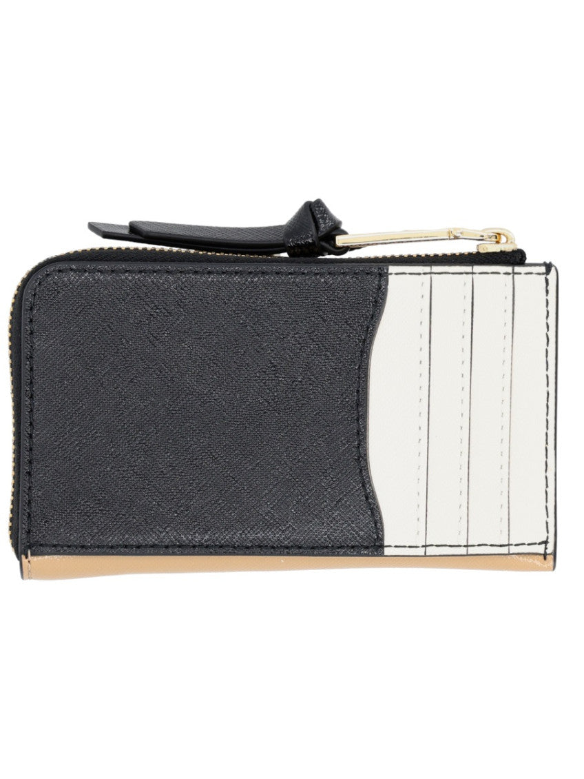 Beige L zip Logo Wallet 2