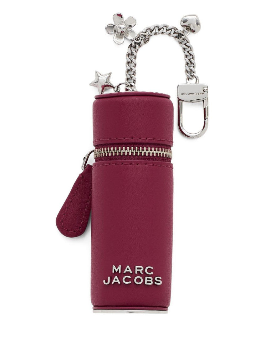 Dark Pink Logo Bag Charm 1