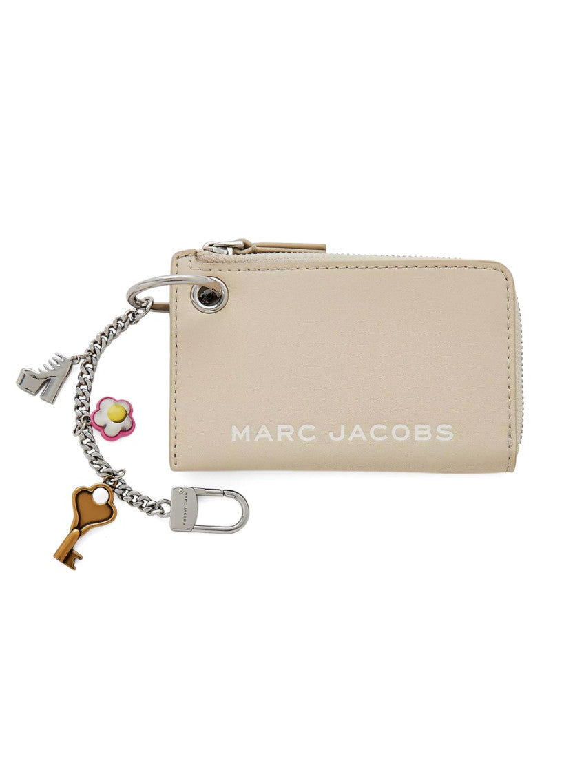 Light Brown Charm Logo Wallet 1