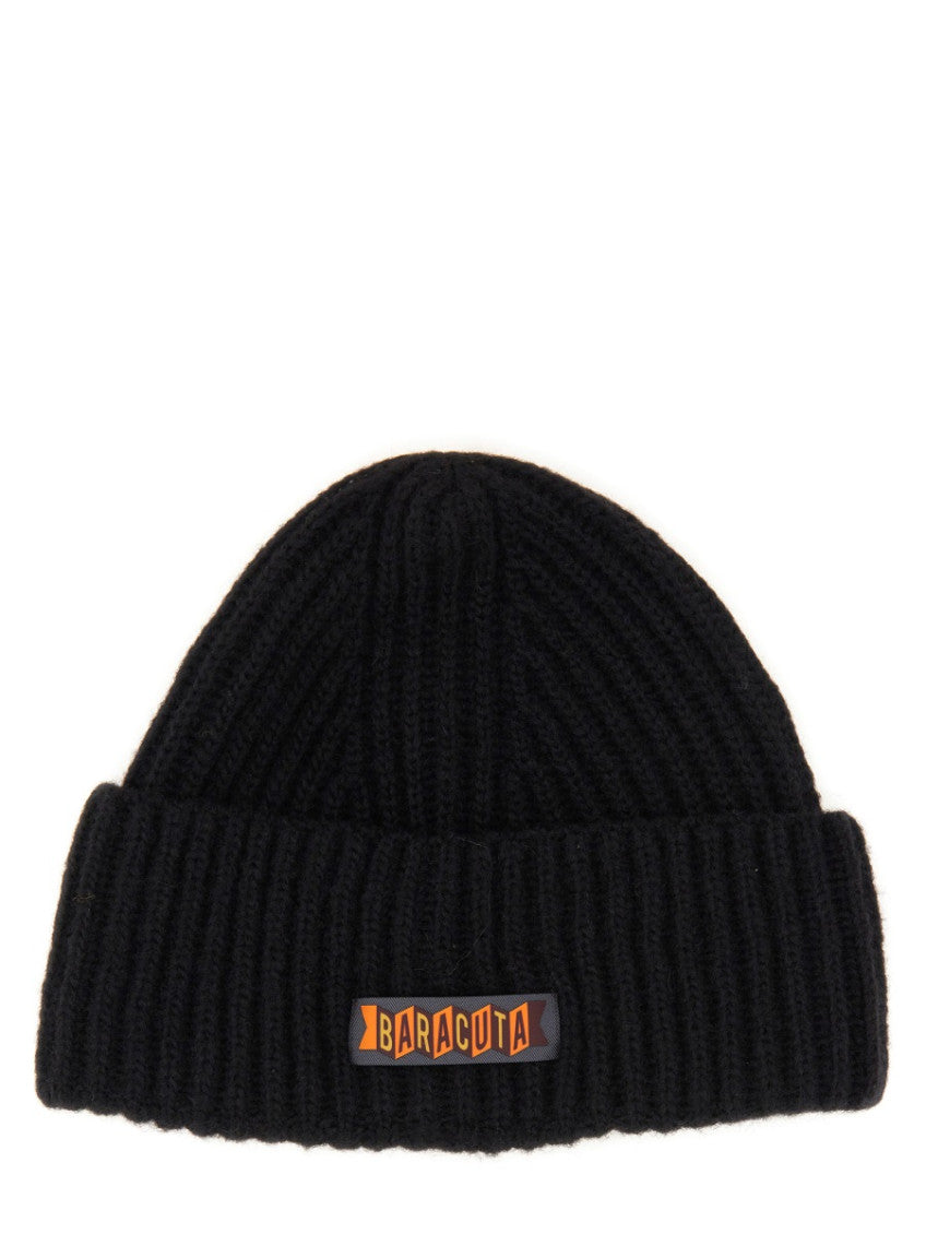 Black Logo Beanies Hat 1